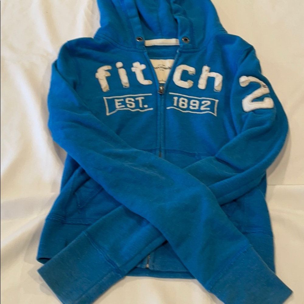 Abercrombie Kids Blue Hooded Zip Sweatshirt